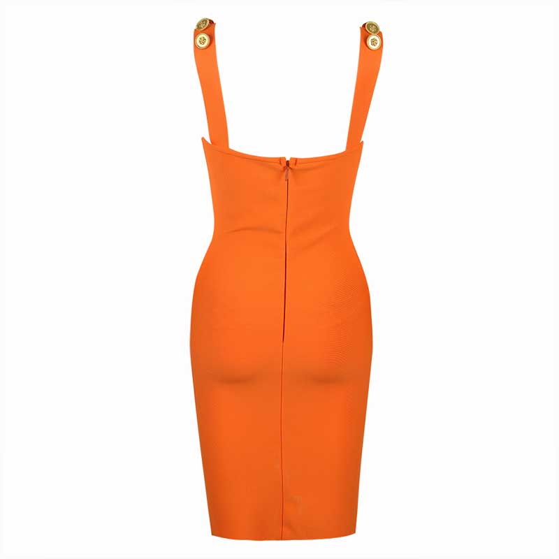 wholesale neon yellow orange dress supplier