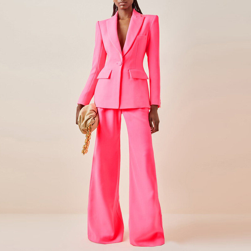 customized pink office blazer