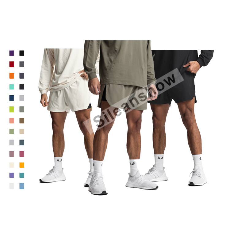 New Fashion Popular Breathable Quick Dry 2 Layer Men's Gym Shorts Training Sport Wear