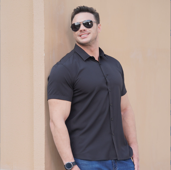 Custom All Over Sublimation Printing 100% Polyester Spandex T Shirt Mens Polo Shirt