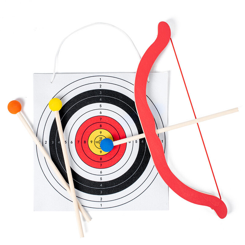 Play funny bow and arrow educational sport shooting archery game toy with target