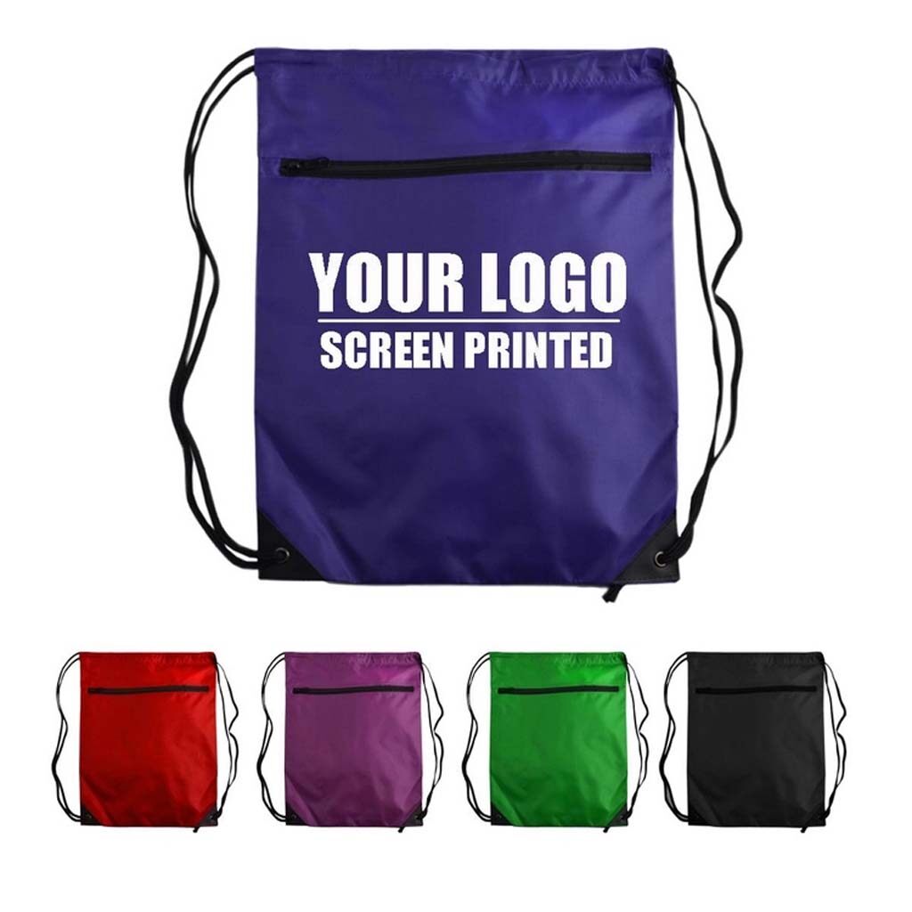 Custom Logo Promotional Printing Sports Drawstring Bag Fitness Backpack Bag Drawstring Fitness Drawstring Bag