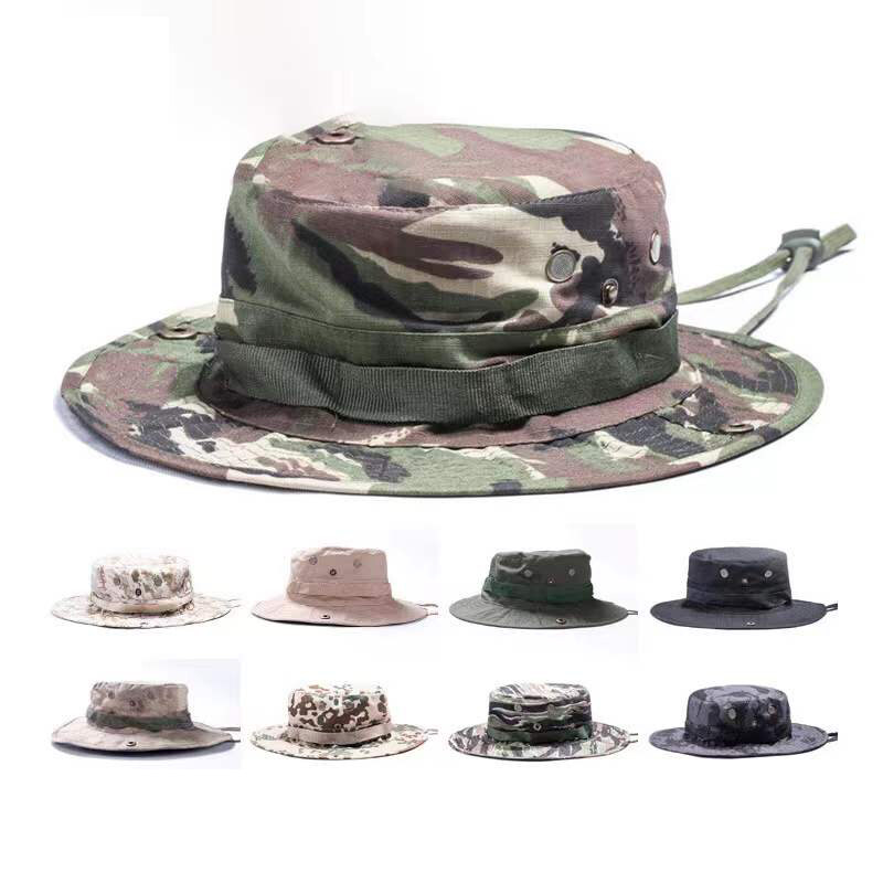 Round brimmed combat hats