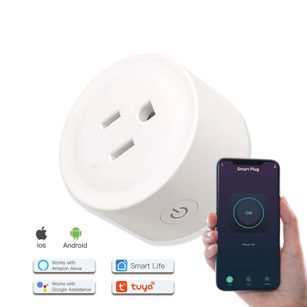 Tuya 10A Wifi+Bluetooth Smart Wall Socket Outlet Plug Fast