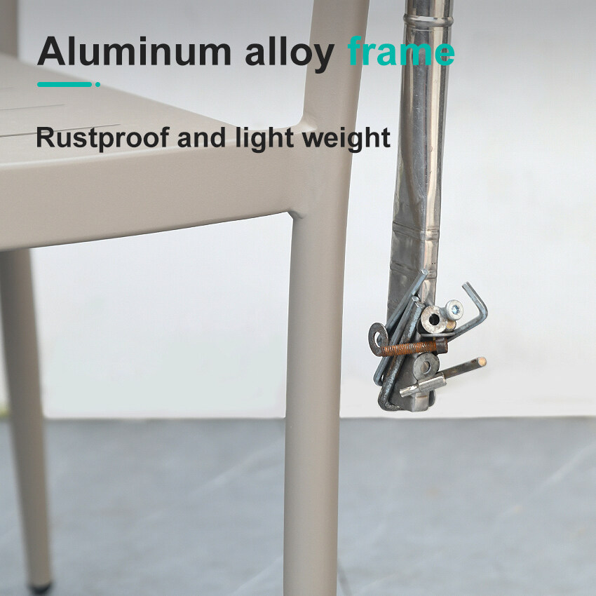 aluminum armchair