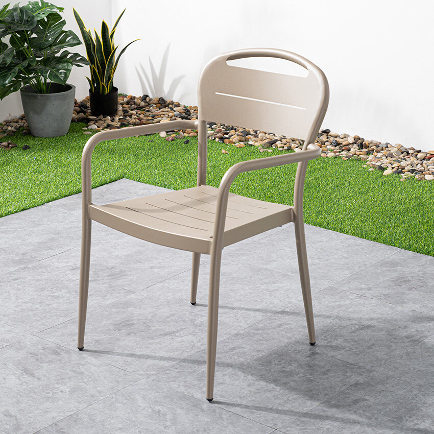 aluminum armchair