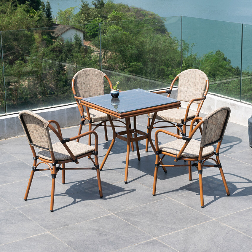 aluminium bistro garden chairs 