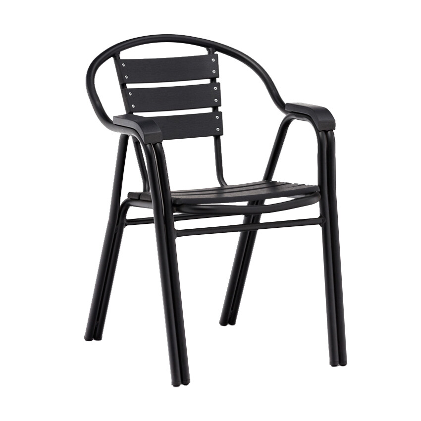 Aluminum Foshan Furniture Modern Wood Plastic Cheap Bistro Beach Garden Set Chairs Outdoor