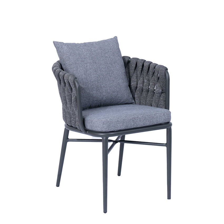 Popular Aluminum Rope Outdoor Garden Furniture Dining Chair