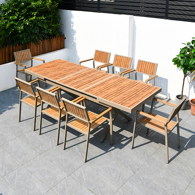 aluminum dining table and chairs