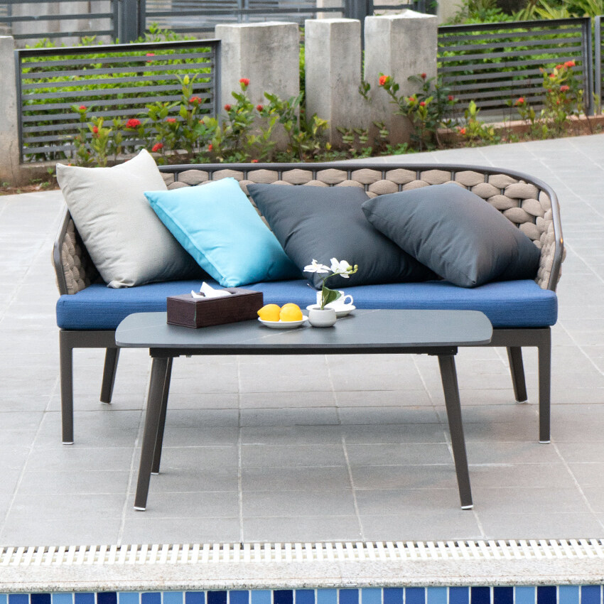 rope corner garden sofa