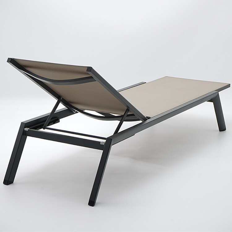 outdoor aluminum sun lounger