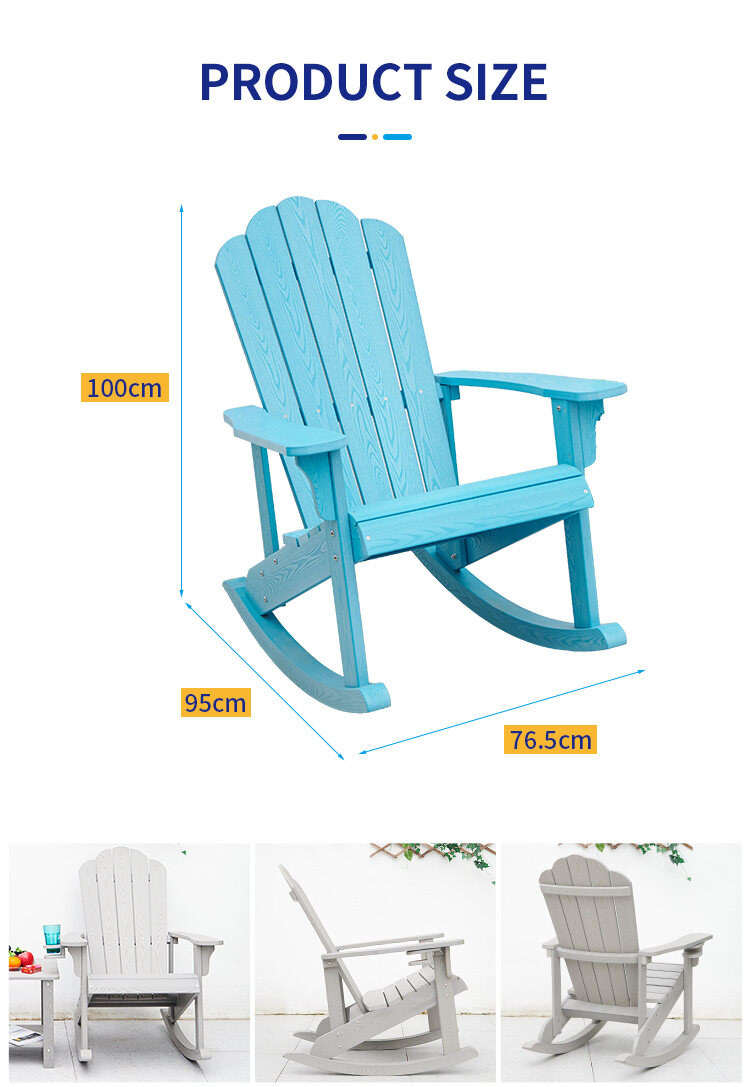 Size of all weather plastic adirondack chairs