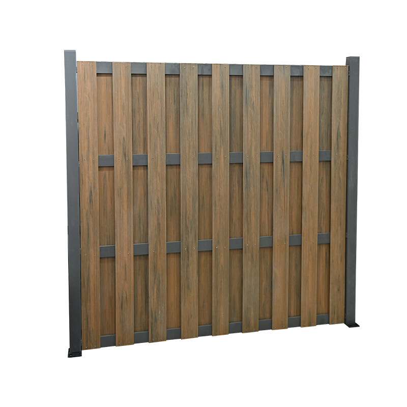 Imitation wood grain Outdoor wood plastic composite WPC Garden Fence