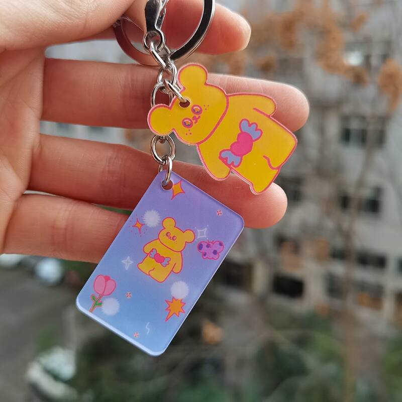 Make Your Own Design Custom Blank Acrylic Keyrings Bulk Custom Kawaii Acrylic  Keychain - China Gold Keychain and Metal Keychains price