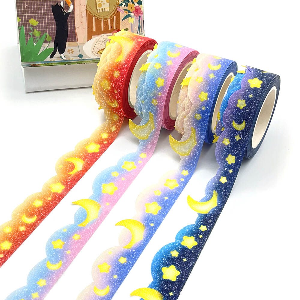 High Quality postal washi tape,Custom starry night washi tape, striped washi tape Supply, uv spot washi tape manufacturer