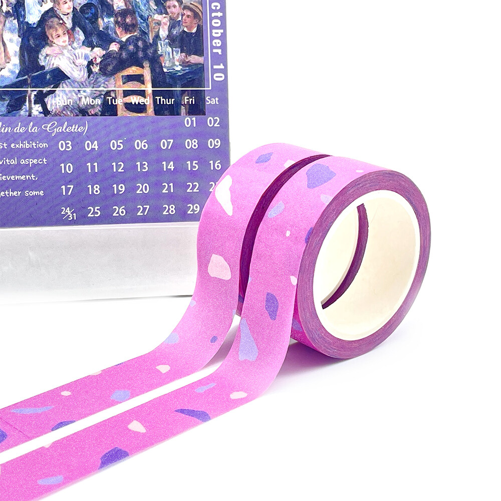 Fábrica de cintas Washi con purpurina personalizada