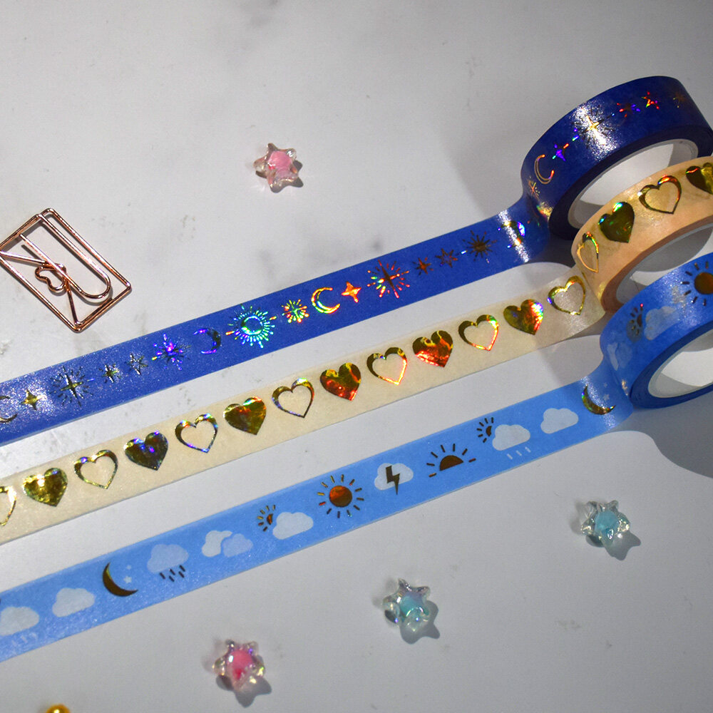 Raised Foil Washi Tape With Your Own Designs