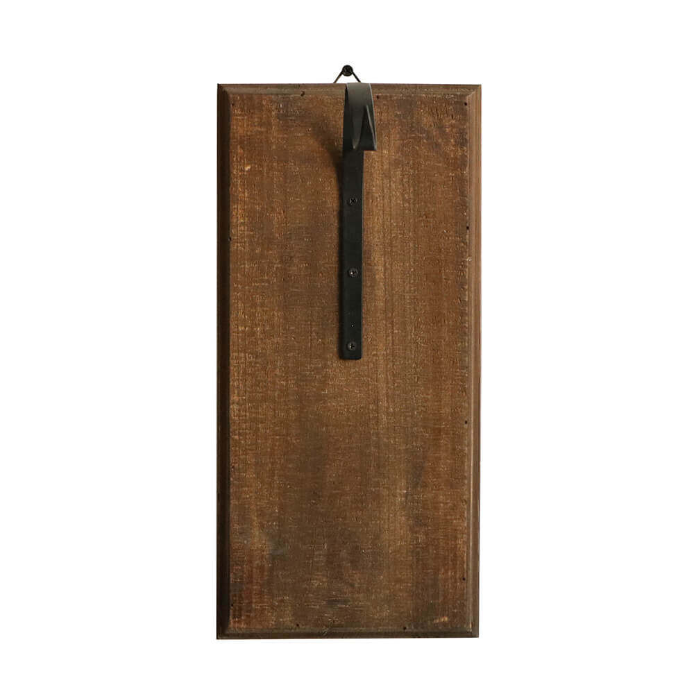 home decorative metal & wood wall candle holder