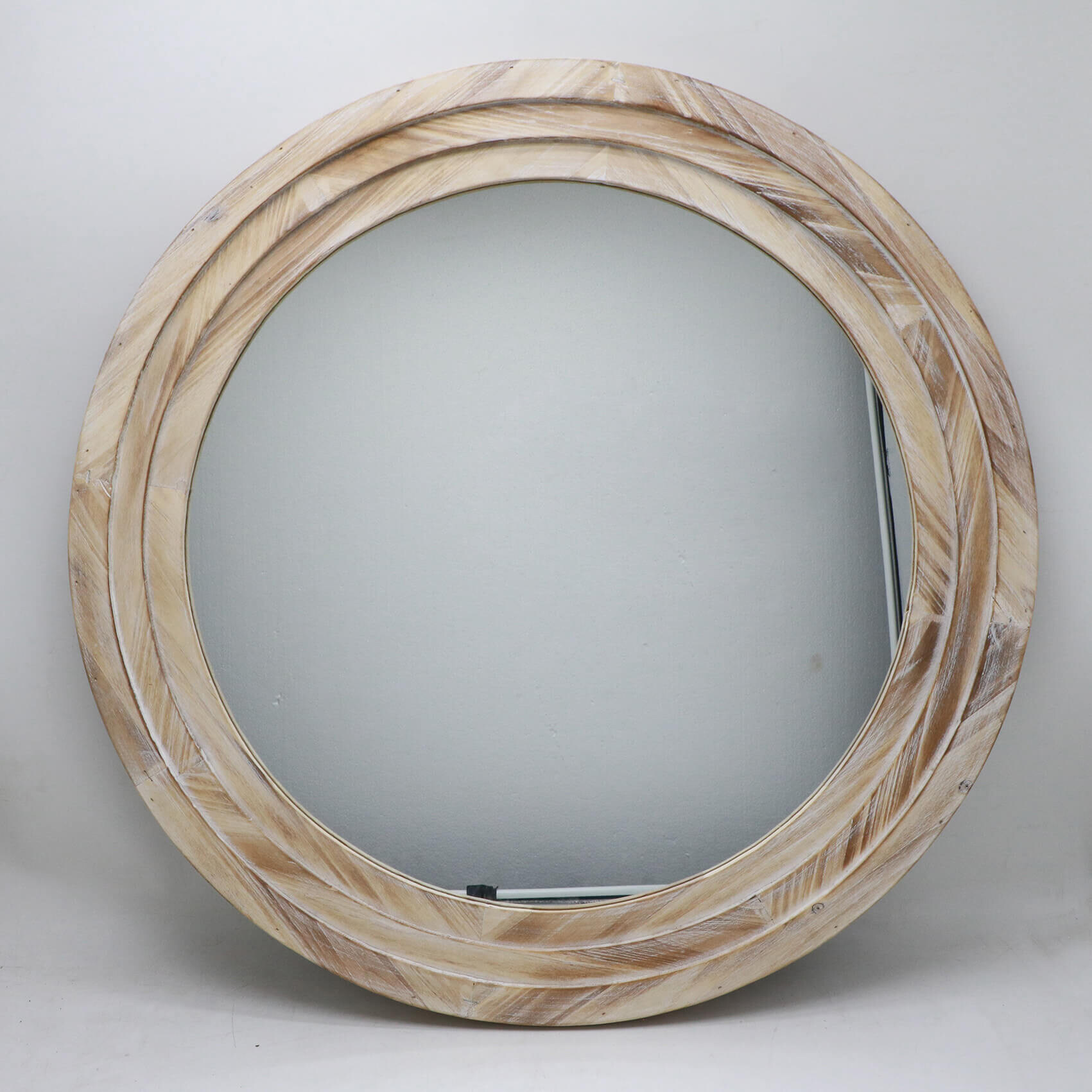 vintage round wall mirror