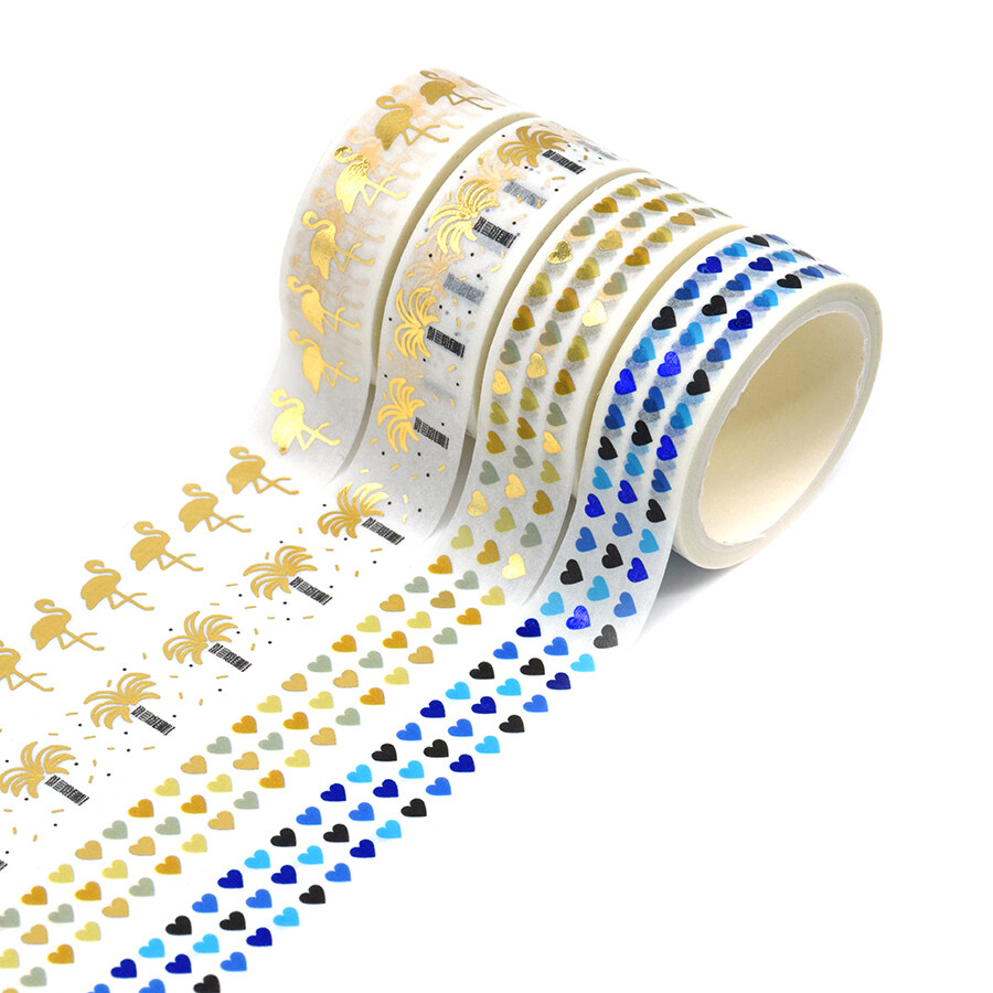 Silver Foil Today Skinny Washi Tape