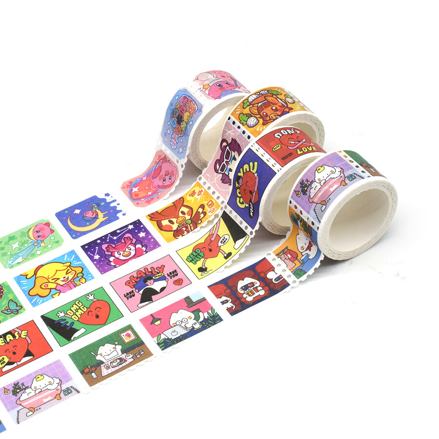 Single-Sided, No Residue, Customizable Pattern Japanese Washi Tape