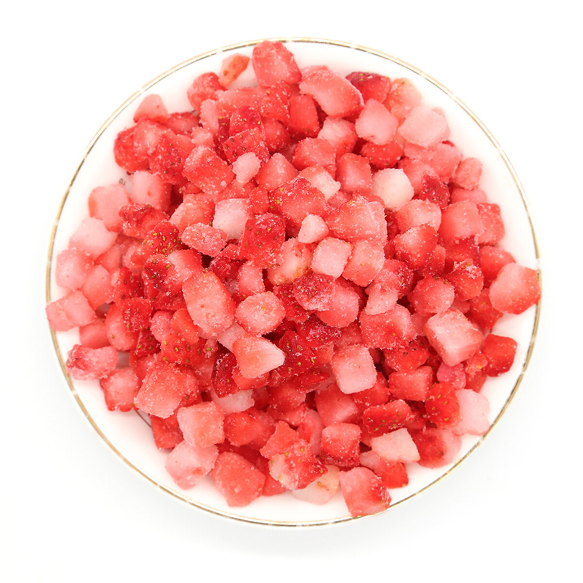 批發冷凍韭菜草莓，切成冰凍的草莓OEM，冷凍整個草莓，高品質的冷凍草莓，冷凍草莓塗料ODM