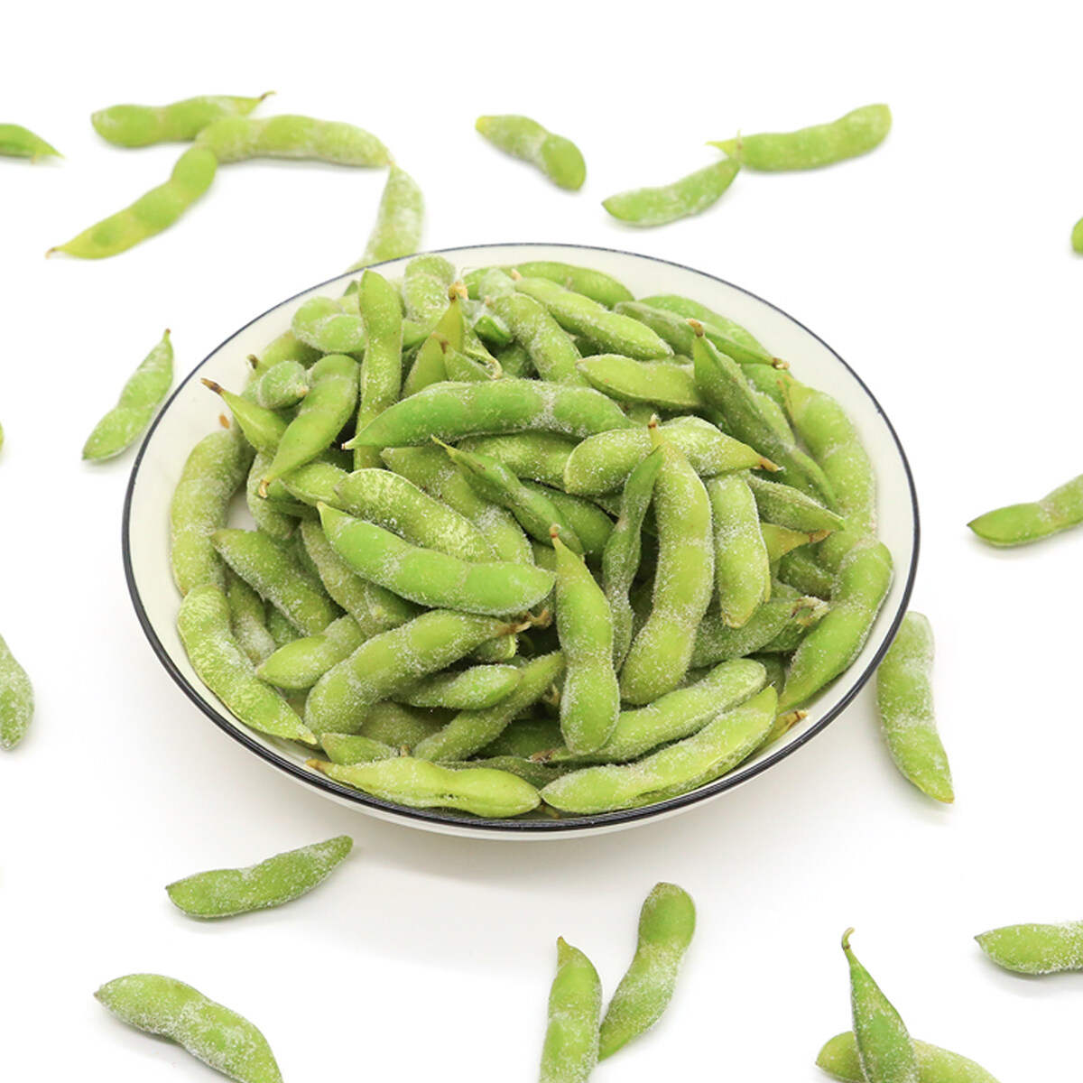 New crop High Quality IQF frozen green soybeans frozen edamame beans price new