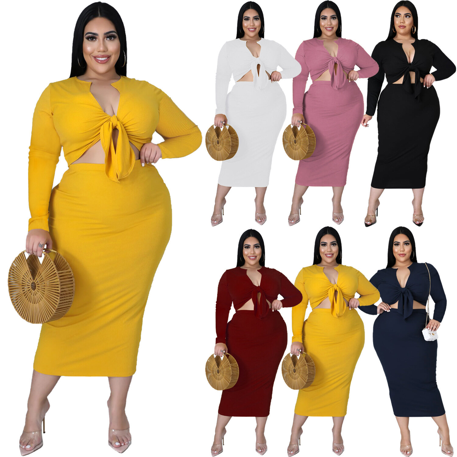 Wholesale Elegant Sexy Cheap Plus Size 4x Women's Maxi Party Dresses Brown