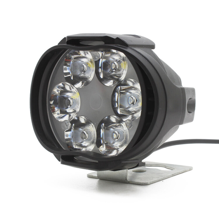 H067 motorcycle auxiliary lights review  6 led  headlight