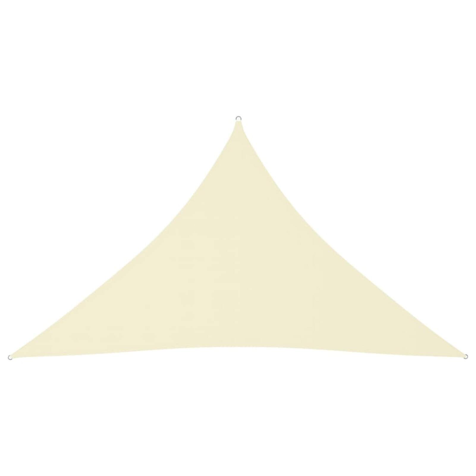 Home Sunshade Sail Oxford Fabric Triangular 4x4x5.8 m Cream(UK Stock)