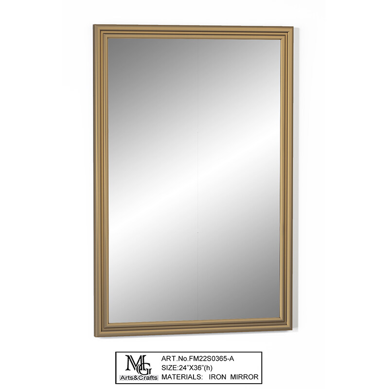 metal framed square wall mirror