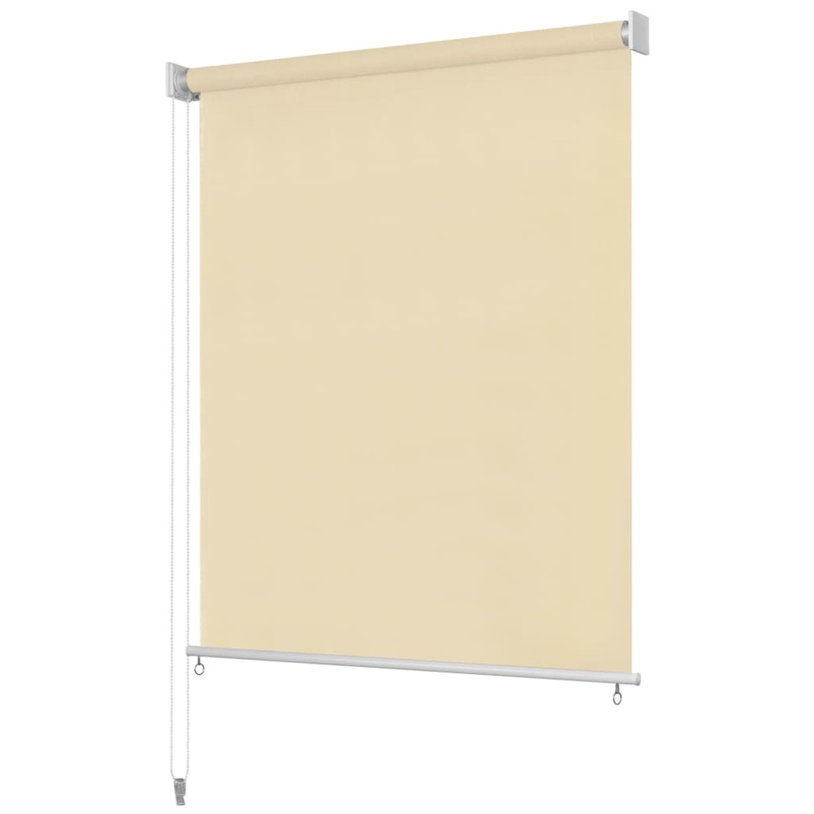 Home Outdoor Roller Blind 70.9"x90.6" Cream (US Stock)