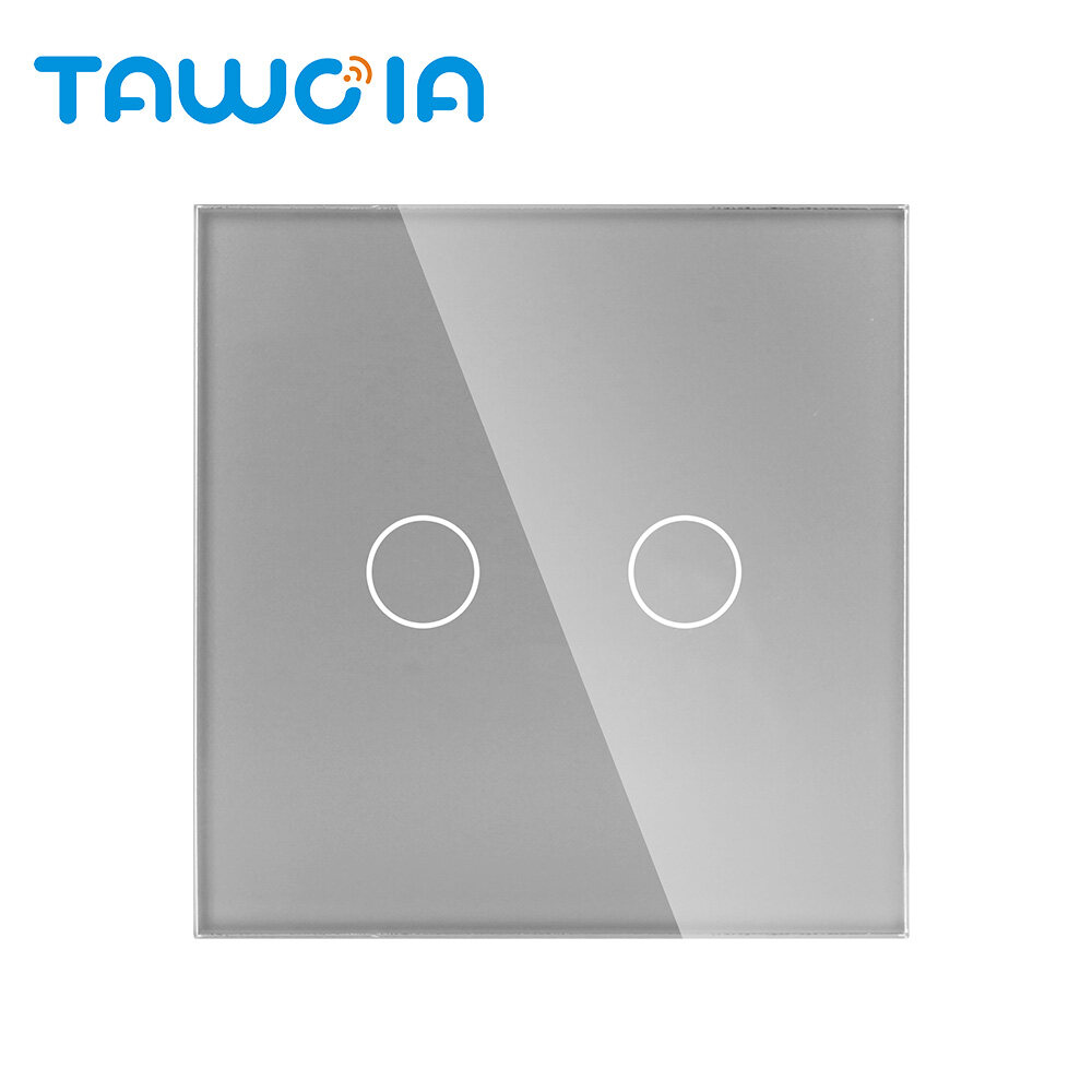 1 Gang Light Touch Switch Tempered Glass LED Panel Wall Screen Smart Switch