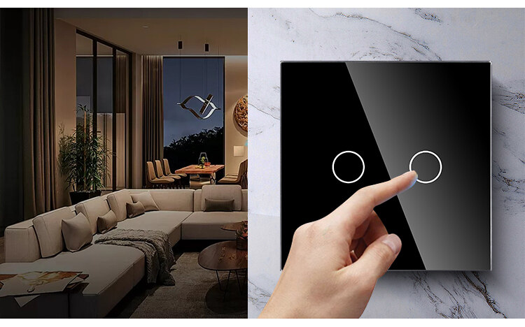 Touch Screen Smart Light Switch Boards For Home Appliances