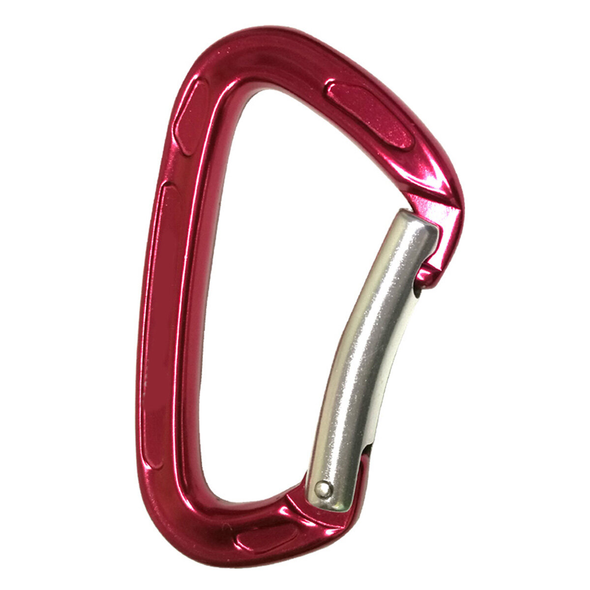 24KN Bent Gate Outdoor Mountaineering Carabiner Mountaineering Rappelling Rescue Caving Aluminum Locking