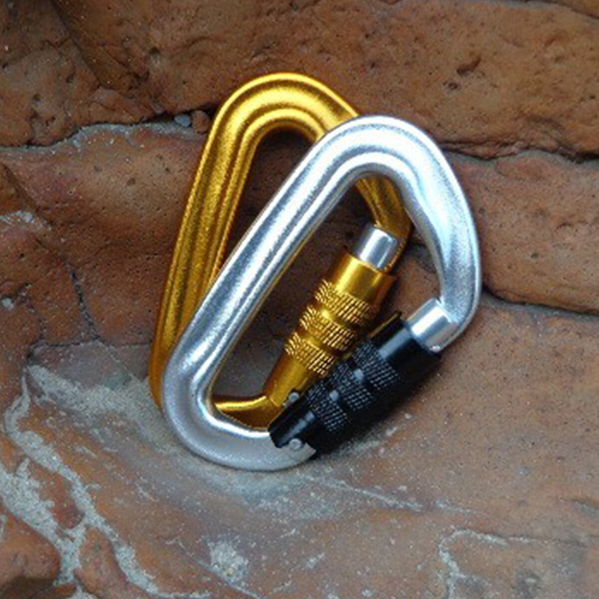 12KN Outdoor products aviation aluminum mountaineering  spring hook automatic lock safety buckle