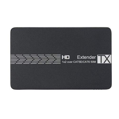 Digital 1X2 HD Extender 50M/165ft IR Remote HD Splitter Repeater Support EDID/POC Function/HD(CN Stock)
