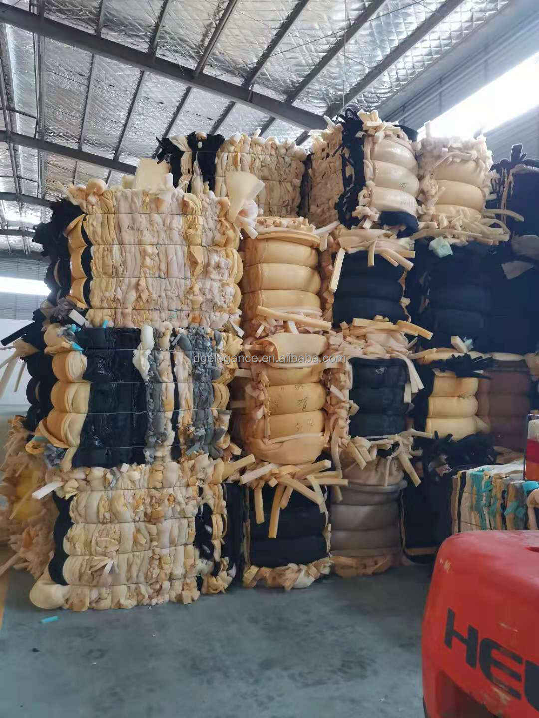 Recycled polyurethane trims sponge pu foam scraps in bales for sale