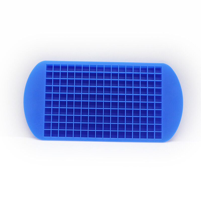 160 Grid Mini Silicone Ices Tray Ice Cubes Foldable Popsicle Mold Ice Grid Tray  Small Square Mold Ices Maker Silicone Mold