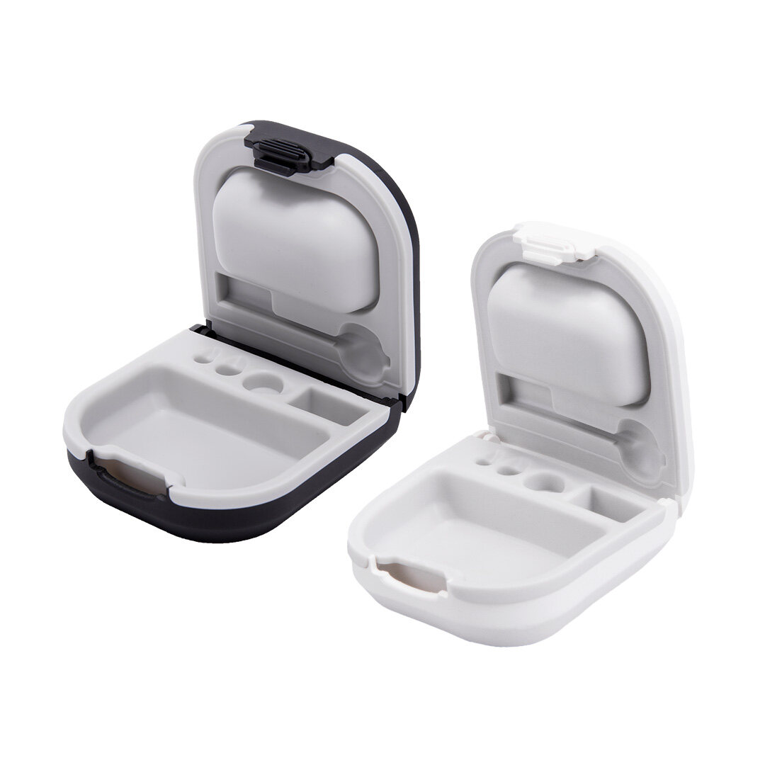 Soundlink Portable Hearing Aid Protective Case With Size 13 Hearing Aids Battery Storage