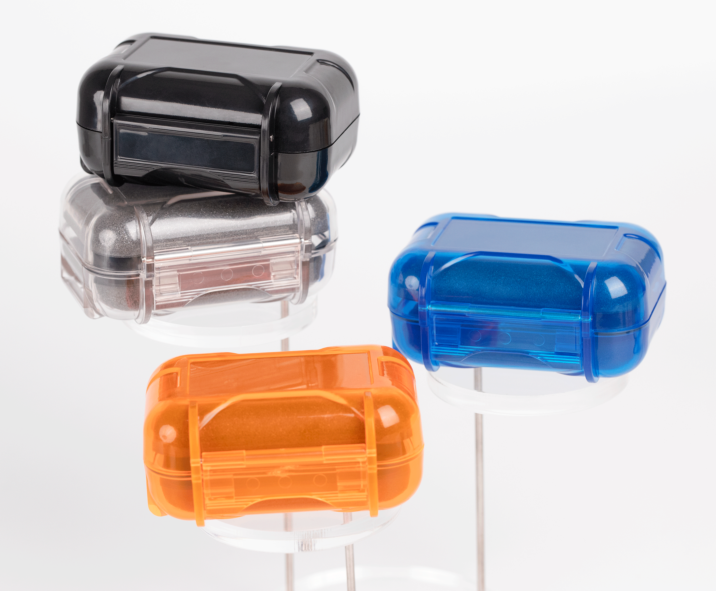Portable Transparent Hard Waterproof IEM Storage In Ear Monitor Case