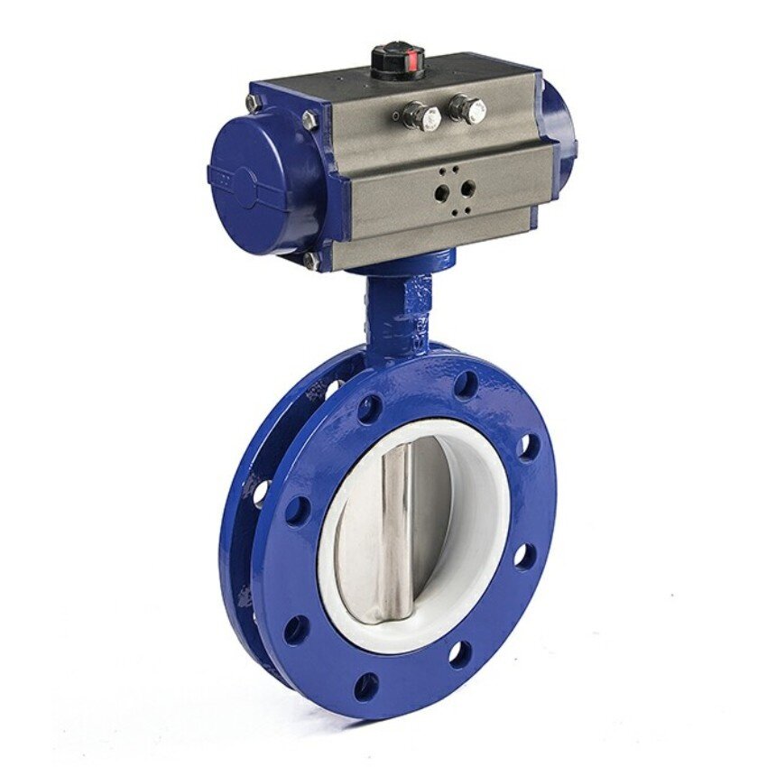 wholesale China oem pneumatic gas butterfly valve factory