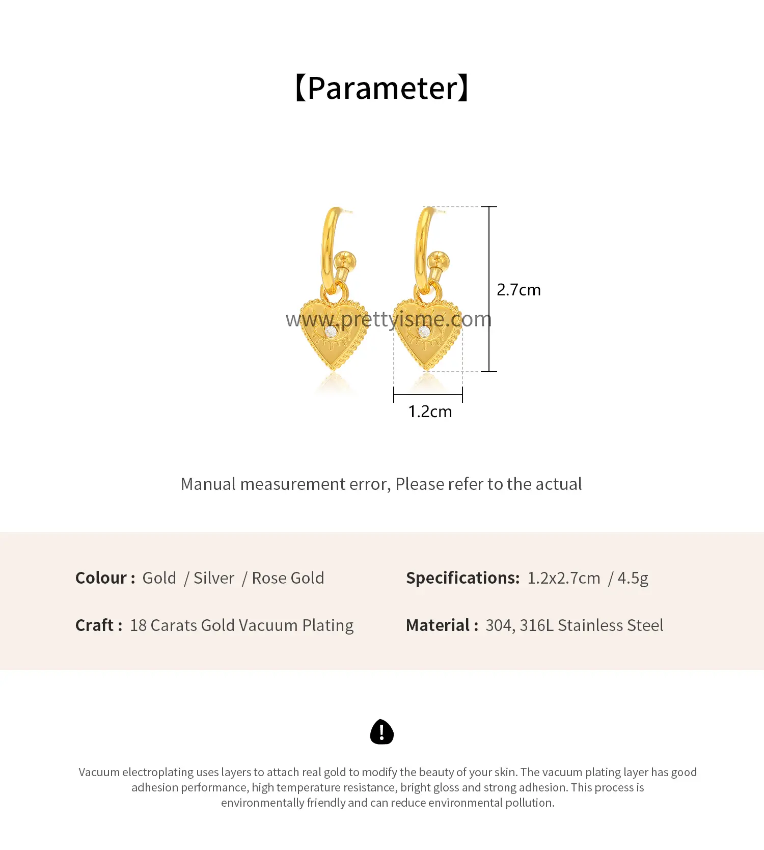Lovely Stainless Steel Heart Earrings with Devil's Eye with Diamonds (5).webp