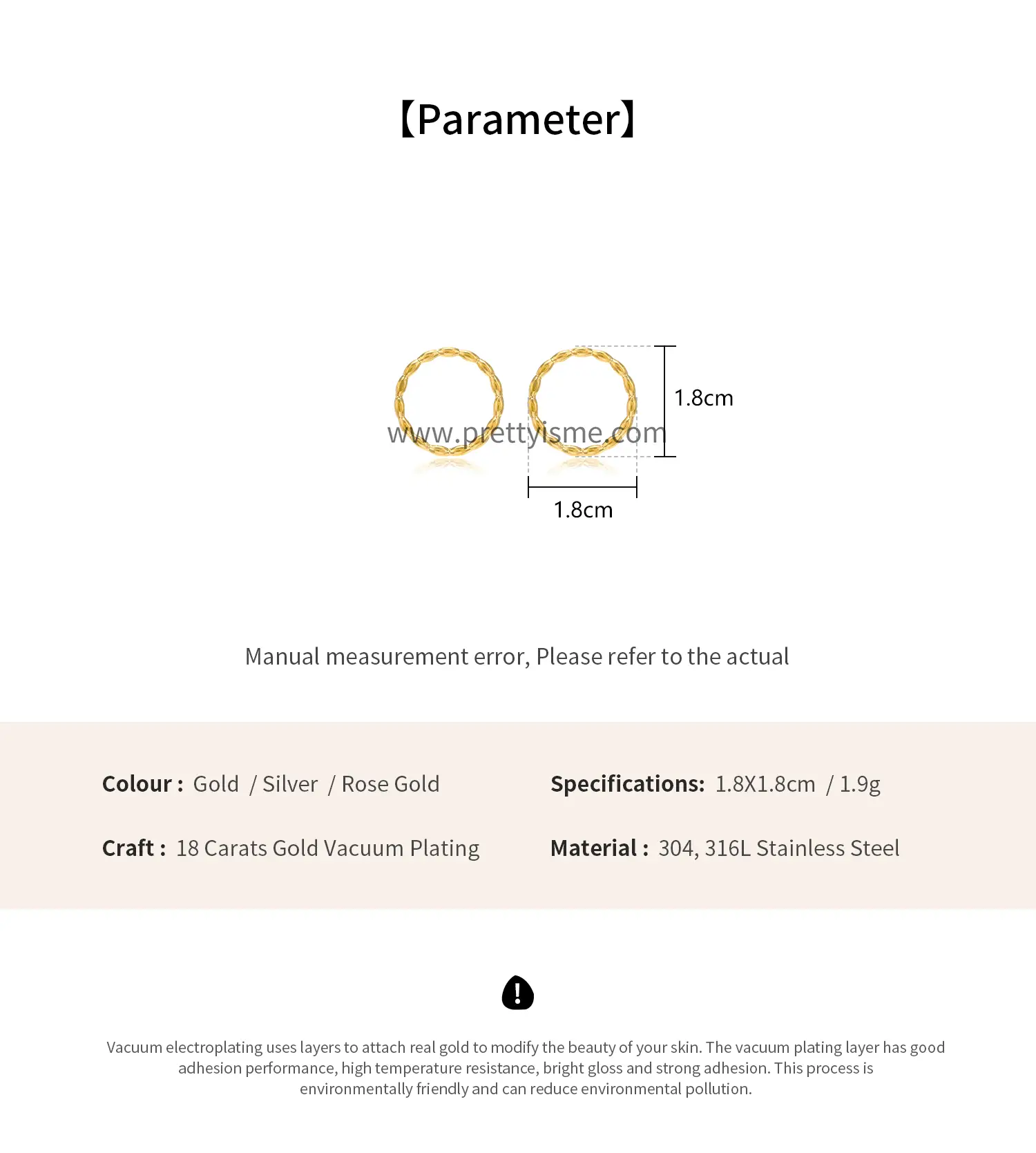 Hoop Stainless Steel Gold Plated 18K Earrings Intertwined Simple Waterproof Earrings (6).webp