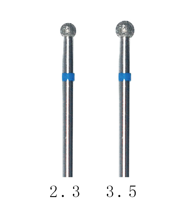 Emery Ball Shaped Burs For Hard Earmold And Hearing Aid Drilling