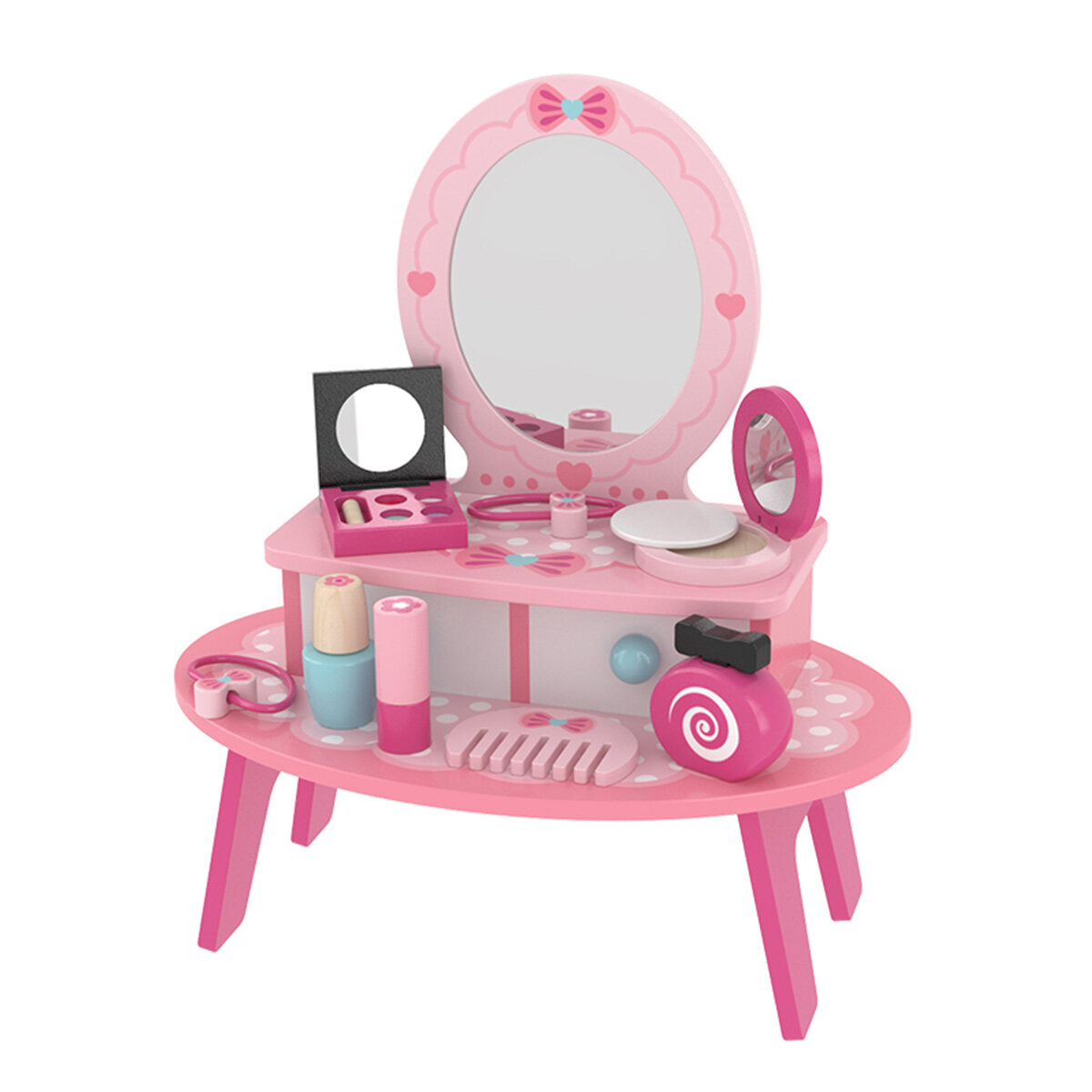 wholesale wooden toy dressing table, beautiful wooden dressing table design