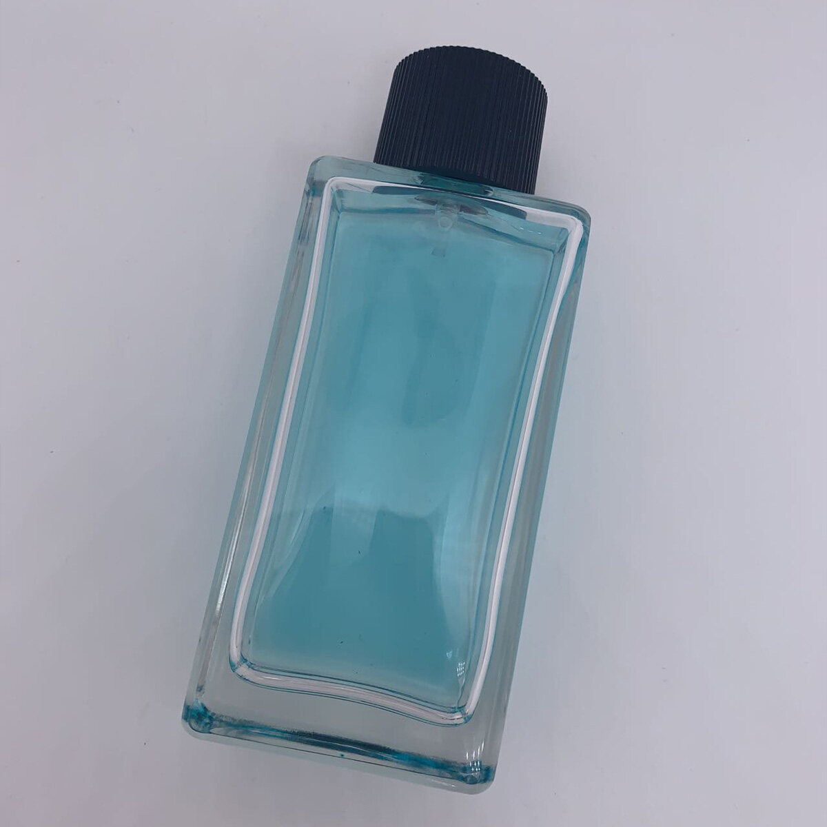 black empty perfume bottle