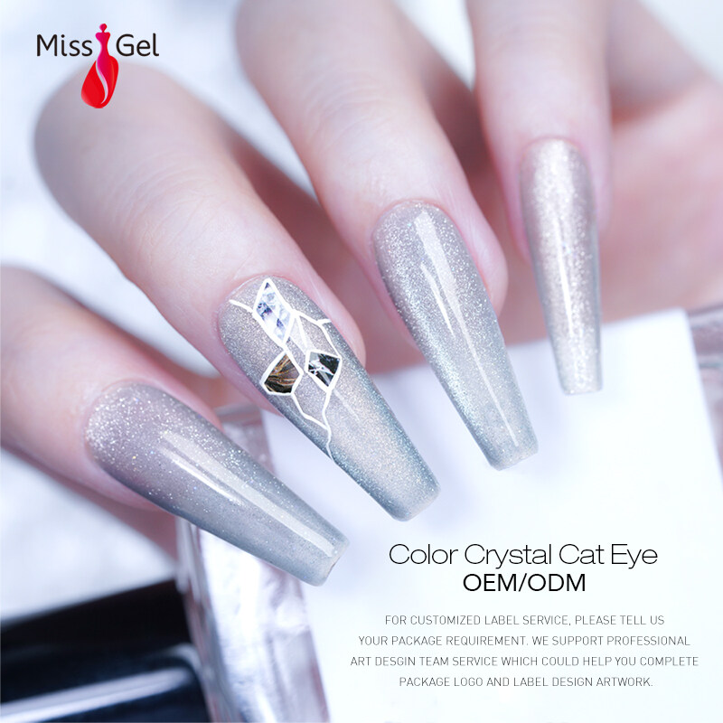 Gel de ojo de gato piramid, marcas de esmalte de gel para gatos, esmalte de gel de ojo de gato plateado