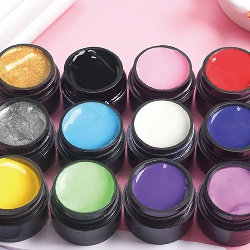 Gel de pintura UV, gel de pintura orgánica, gel de pintura 3D, gel de color UV esmalte de uñas
